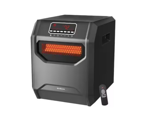 WeWarm Electric 6 Element Infrared Space Heater Black Plastic - Lot 837JF