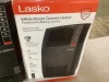 Lasko 1500-Watt 20 in. Black Electric Console Ceramic Space Heater with Tip-Over Switch, Adjustable Louvers, Timer, Remote - Thumbnail 4