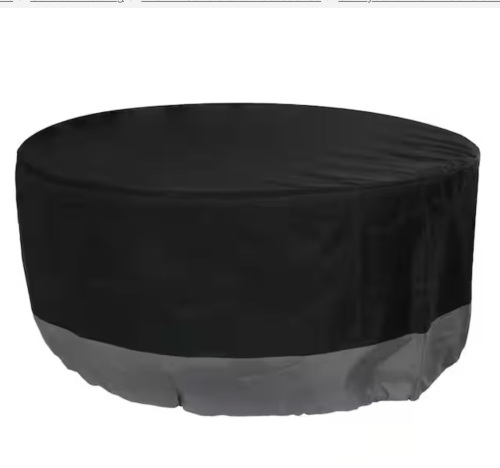 Sunnydaze 40 in. Gray/Black Round 2-Tone Outdoor Fire Pit Cover - Lot 862JF