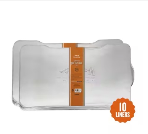 Traeger Drip Tray Liner for Ironwood 885 Wood Pellet Grill (10-Pack) - Lot 867JF