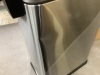 Home Zone Living 4.4 Gal. Stainless Steel Step-On Kitchen Trash Can with Soft Close Lid and Slim Shape - Thumbnail 3