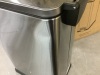 Home Zone Living 4.4 Gal. Stainless Steel Step-On Kitchen Trash Can with Soft Close Lid and Slim Shape - Thumbnail 4