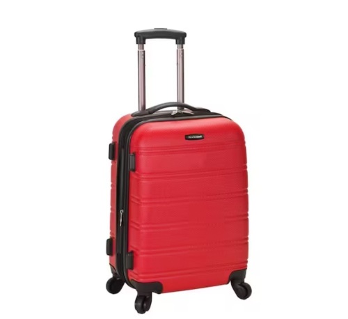 Rockland Melbourne 20 in. Expandable Carry on Hardside Spinner Luggage, Red - Lot 899JF
