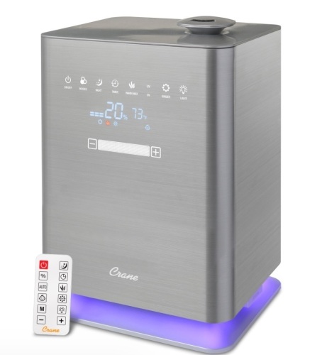 Crane 1.2 Gal. Warm & Cool Mist Top Fill Humidifier for Medium to Large Rooms - Lot 913JF