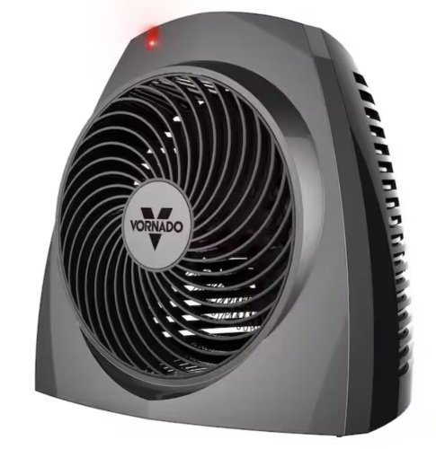 Vornado VH200 1500-Watt Electric Portable Space Heater, Whole Room Vortex Heat Circulation, Charcoal - Lot 921JF