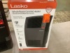 Lasko 1500-Watt 20 in. Black Electric Console Ceramic Space Heater with Tip-Over Switch, Adjustable Louvers, Timer, Remote - Thumbnail 4