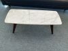 Vena 43.5" Marble Coffee Table - Walnut - Thumbnail 1