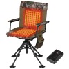 Heated Hunting Blind Chair 360 Degree Silent Swivel with 20000mAh Battery - Thumbnail 1