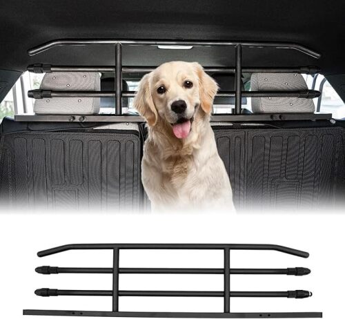 Pet Barrier Compatible with 2025 2026 Toyota 4Runner Behind 2nd Row Backseat Car Pet Barrier Divider Gate Trunk Cargo Area Heavy-Duty Carbon Steel Dog Barriers for 4 Runner Accessories - Lot 4403