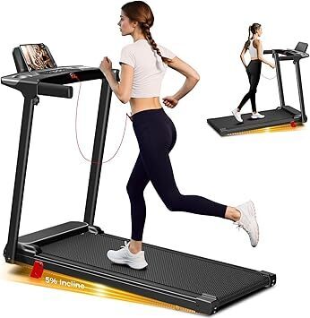 Portable Treadmill with Incline, 3.0HP Walking Pad with Handle Bar, 3-in-1 Foldable Treadmill for Home Office Small Space with Quiet Brushless, 300 LBS Capacity - Lot 4370