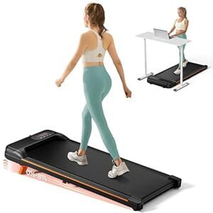 Abonow Portable Walking Machine Pad, Under Desk Treadmill with Incline for Home Office 2.5HP, LED Display, 265Lbs Weight Capacity with Remote Control - Lot 4346