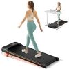 Abonow Portable Walking Machine Pad, Under Desk Treadmill with Incline for Home Office 2.5HP, LED Display, 265Lbs Weight Capacity with Remote Control - Thumbnail 1