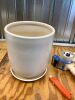 10 Inch Ceramic Planter Pot - Large Plant Pot with Drainage Hole and Saucer, Modern Round Flower Pots for Indoor Outdoor Plants, Garden Planter - Thumbnail 2