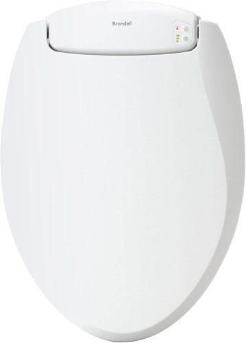 Brondell L60-EW LumaWarm Heated Nightlight Elongated Toilet Seat, White - Lot 4321