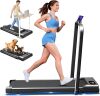 Walking Pad with Incline, 2.5HP Walking Pad Treadmill, 3 in 1 Portable Under Desk Treadmills for Home Small Space, Foldable Folding Home Treadmill with Remote Control, 350LBS Capacity - Thumbnail 1