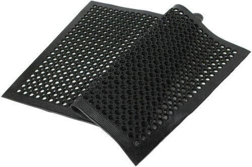 Anti-Fatigue Rubber Floor Mat Non-Slip Heavy Duty Mats for Restaurant Kitchen Bar Bathroom Door - Lot 4436