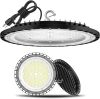 2Pack UFO LED High Bay Light 250w, 5000K,36,000LM, 5 ft cable with Us Plug UL Certified Plug,Hanging HookIP65 Commercial Warehouse Area Light for Wet Location Area, Workshop, Garage, Factory Barn - Thumbnail 1