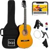 38in Beginner All Wood Acoustic Guitar Starter Kit w/Gig Bag, 6 Picks, Nylon Strings, Strap w/Pick Holder - Natural - Thumbnail 1