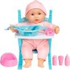 12.5in Realistic Baby Doll, Life-Size Toddler Doll with Soft Body, Highchair, Potty, Pacifier, Bottle, 9 Accessories Included - Thumbnail 1