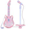 Kids Flash Guitar, Pretend Play Musical Instrument Toy for Toddlers w/ Mic, Stand - Thumbnail 1