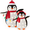 2pc Lighted Pop-Up Penguin Family Christmas Decoration w/ 150 Lights - 3ft - Thumbnail 1