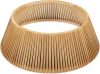 42in Christmas Tree Collar, Solid Wood Slatted Tree Skirt Holiday Accessory for Home - Natural - Thumbnail 1
