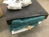 Dark Teal Chenille Upholstered Wood Frame Accent Chair Armchair with Turned Legs and Tufted Rolled Armrests - Thumbnail 5