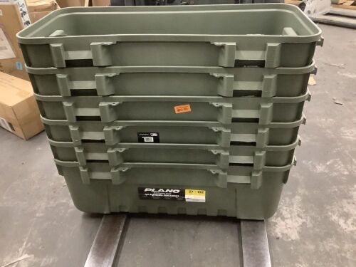 Lot of (6) Plano Sportman's Trunk, 27 Gallon - No Lids - Lot 417JF