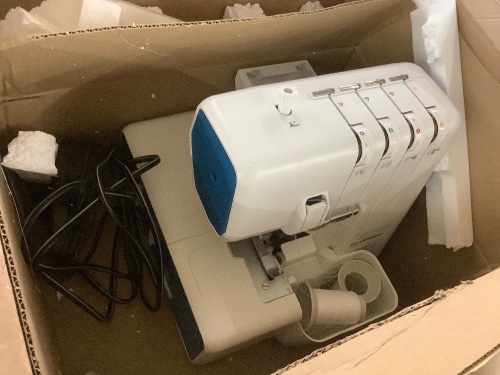 MILLEPUNTI MLD42 Metal Frame Serger Overlock 1300 Stitches/Minute, 2-3-4 Stitch Capability, 12 Built-In Stitches, Serger Sewing Machine - Lot 268