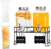 2-Pack 1 Gallon Glass Drink Dispensers - Thumbnail 1