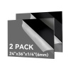 Black Plexiglass Sheets 1/4 inch, 24 x36, 2 pack - Thumbnail 1