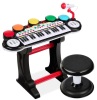37-Key Kids Electric Keyboard w/ Microphone, Stool - Thumbnail 1