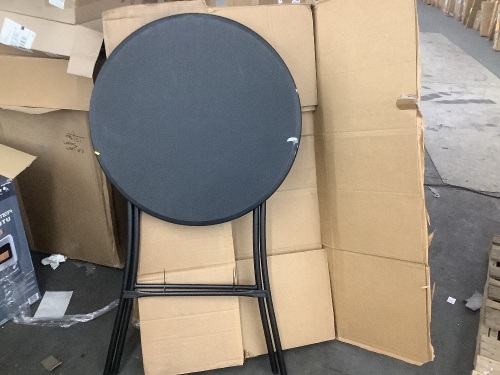 Bar Height Folding Table Indoor Outdoor Accessory w/ Thick Table Top - 32in - Lot 428