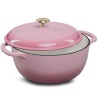 Cast-Iron Dutch Oven Kitchen Cookware w/ Enamel, Handles - 7.5qt - Thumbnail 1