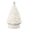 XL Pre-Lit Ceramic Christmas Tree Decoration w/ LED Light, Timer - 24in - Thumbnail 1