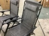 Set of 2 Adjustable Zero Gravity Patio Chair Recliners - Missing Cup Holders - Thumbnail 2
