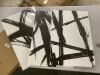 Black and White Abstract Canvas Prints, 16" x 24", 3 pc - Thumbnail 3