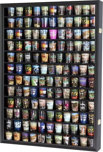 Large 144 Shot Glass Display Case Rack - Lot 161
