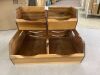 Stackable Acacia Wood Storage Bins - Thumbnail 3