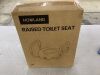 HOMLAND Raised Toilet Seat with Handles - Thumbnail 2