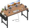 55 inch Computer Desk with Power Outlet - Thumbnail 1