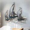 Metal Sailboat Wall Decor, 34" x 21" - Thumbnail 1