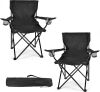 Lightweight Foldable Camping Chairs, 250LBS Capacity, Set of 2 - Thumbnail 1