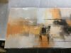 Modern Orange Abstract Textured Wall Art, 40" x 20" - Thumbnail 4
