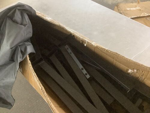 Heavy Metal Chair Holder Rack with Locking Universal Wheels - Unknown if Complete - Lot 420