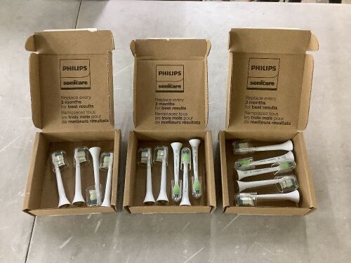 Lot of (14) Philips Sonicare A3 Premium All-in-One Replacement Brush Heads - Lot 504