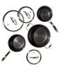 Hexclad Hybrid Pot Set with Lids, 6-pc - Thumbnail 1