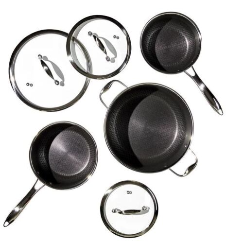 HexClad 6-piece Saucepan Set - Lot 150