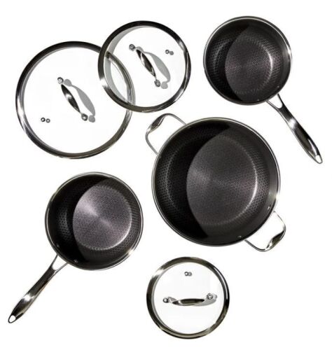 HexClad 6-piece Saucepan Set - Lot 181