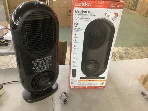 Lasko 27" Motion X Console Space Heater with Remote Control, Black - Lot 616